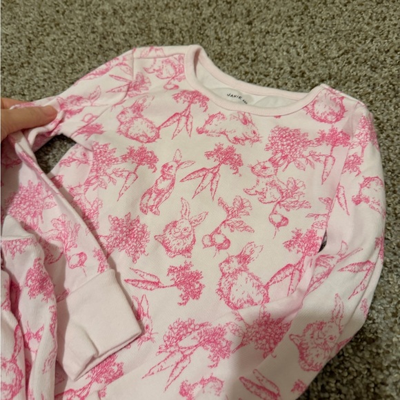 Jane & Jack Pink Bunny Easter PJs size 5 - Picture 2 of 4